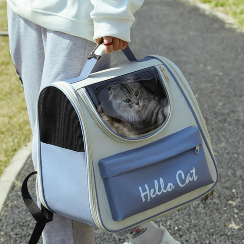 Cat Carrier Backpack with Washable Cushion ā Breathable Outdoor Travel Bag for Cats & Small Dogs