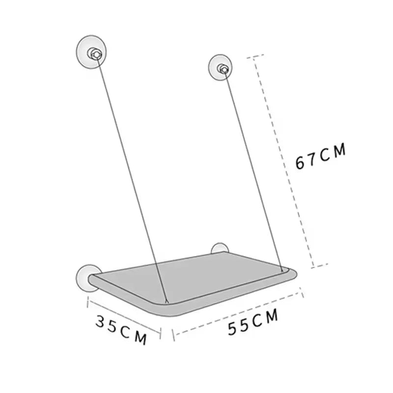 Window-Mounted Cat Hammock — Cozy, Secure Perch for Sunbathing