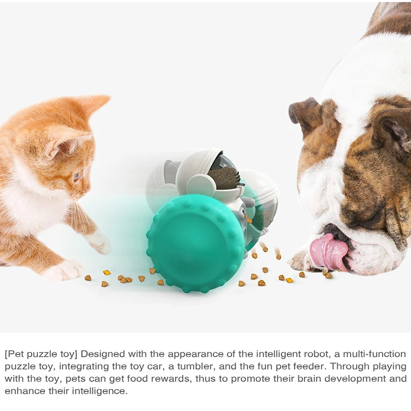 Interactive Treat Tumbler Toy – Slow Feeder & IQ Enrichment for Cats & Dogs