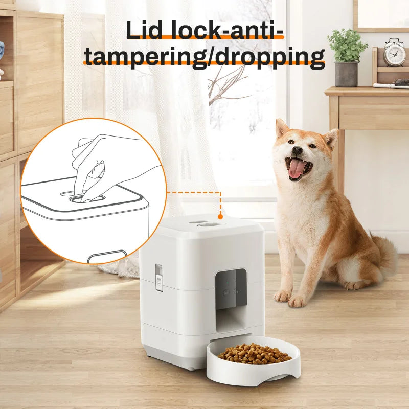 Smart Pet Feeder 2L – WiFi Automatic Food Dispenser for Cats & Dogs